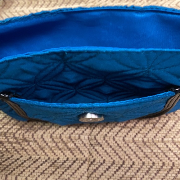 Avon Blue Quilted Fabric Cross-Body Bag - Picture 7 of 7